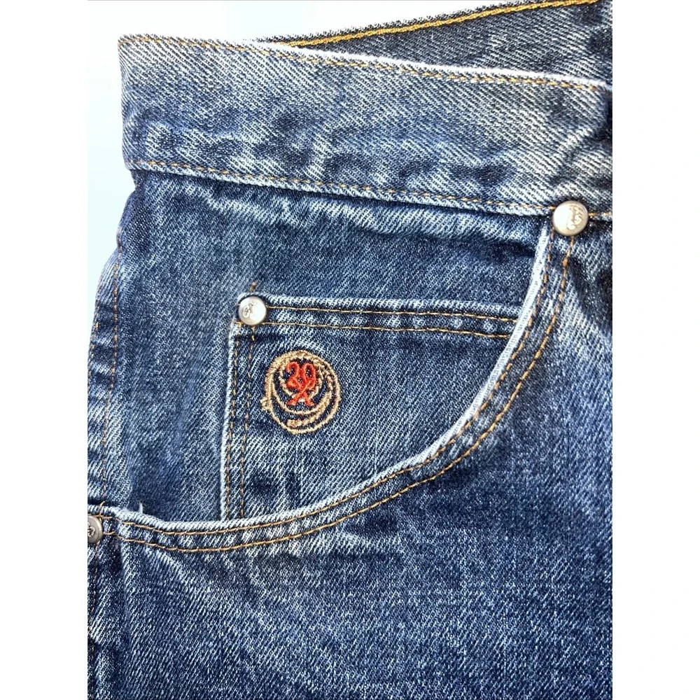Wrangler‎ 20X Frayed Shorts Men 39 Faded Blue Denim Jorts Cutoff Premium